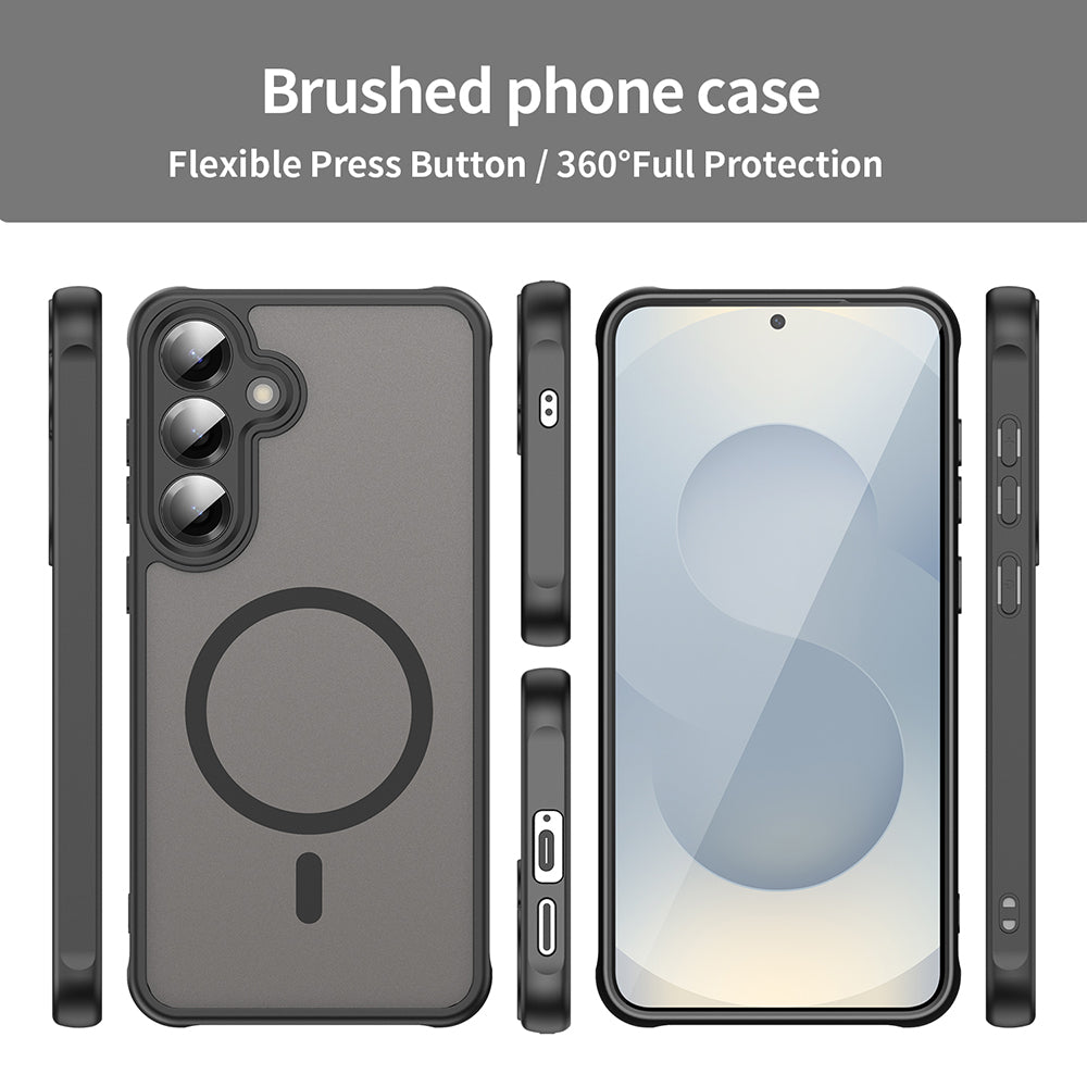 Funda MagSafe para Samsung Galaxy S25+ S936, Techsuit, HaloFrost II, Negra