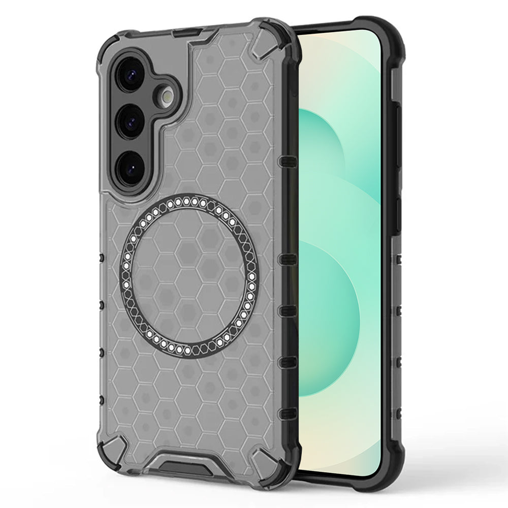 Funda MagSafe para Samsung Galaxy S25+ S936, Techsuit, HoneyComb Shield, Negra
