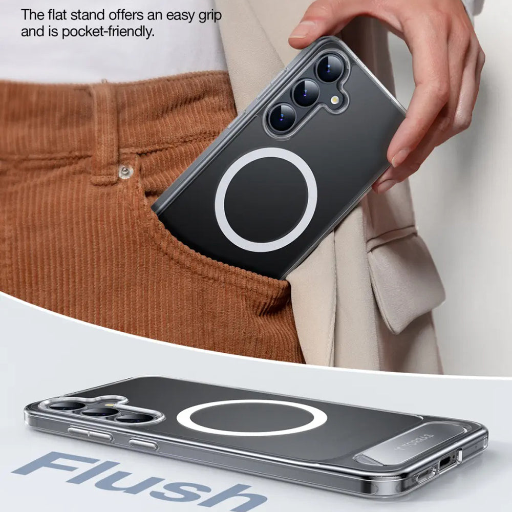 Funda MagSafe para Samsung Galaxy S25+ S936, Torras, Pstand, Transparente