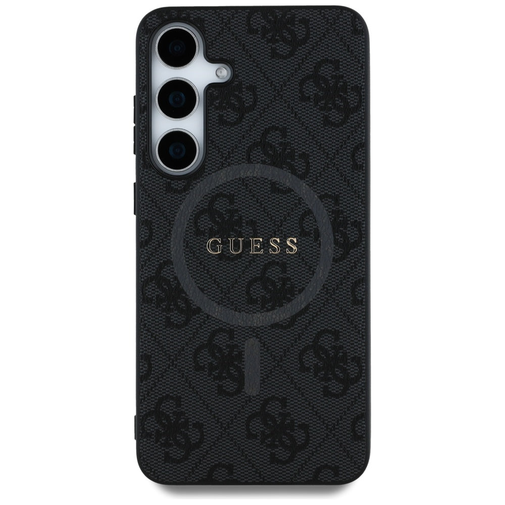 Funda MagSafe para Samsung Galaxy S25 S931, Guess, 4G Ring Classic Logo, Negra