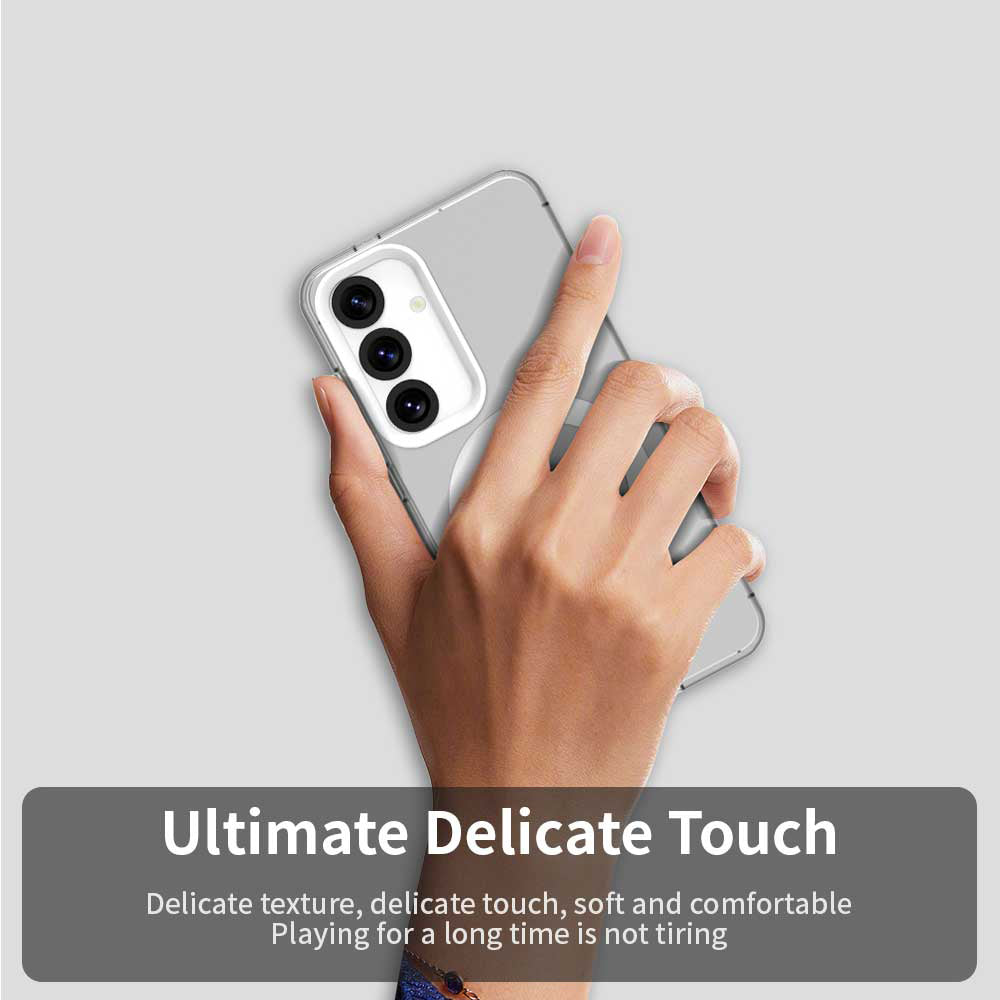 Funda MagSafe para Samsung Galaxy S25 S931 / S24 S921, Techsuit, CandyCase, Blanca