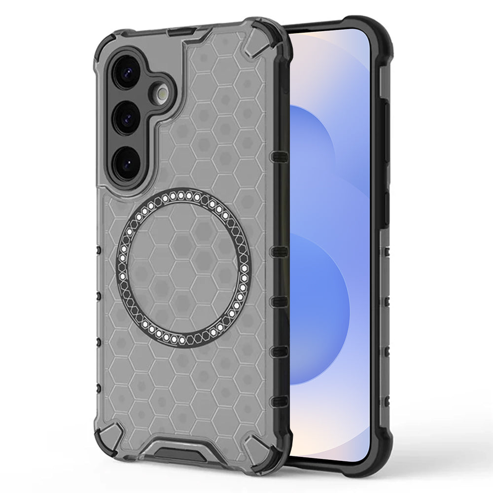 Funda MagSafe para Samsung Galaxy S25 S931, Techsuit, HoneyComb Shield, Negra