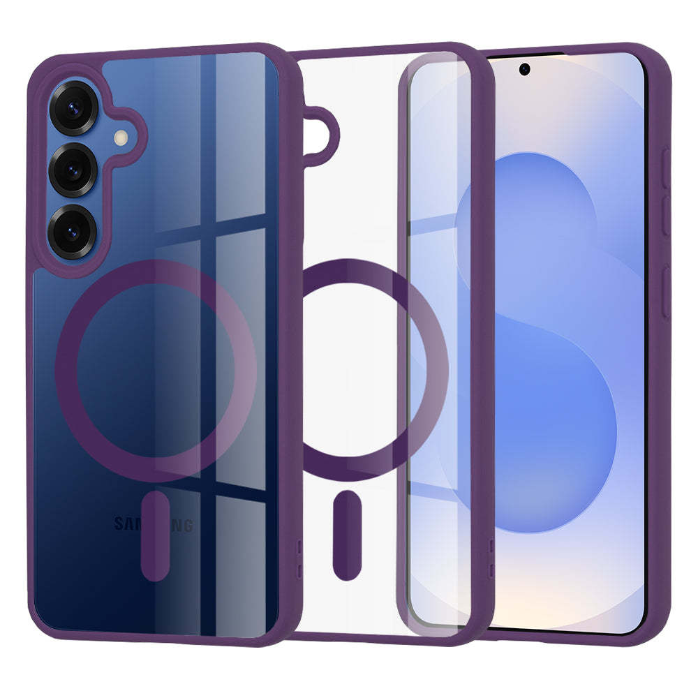Funda MagSafe para Samsung Galaxy S25 S931, Techsuit, Pro, Morado