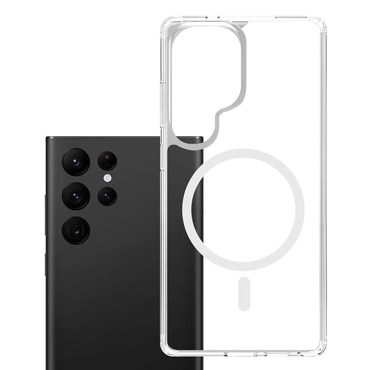 Funda MagSafe para Samsung Galaxy S25 Ultra S938, 3MK, Armor MagCase, Transparente