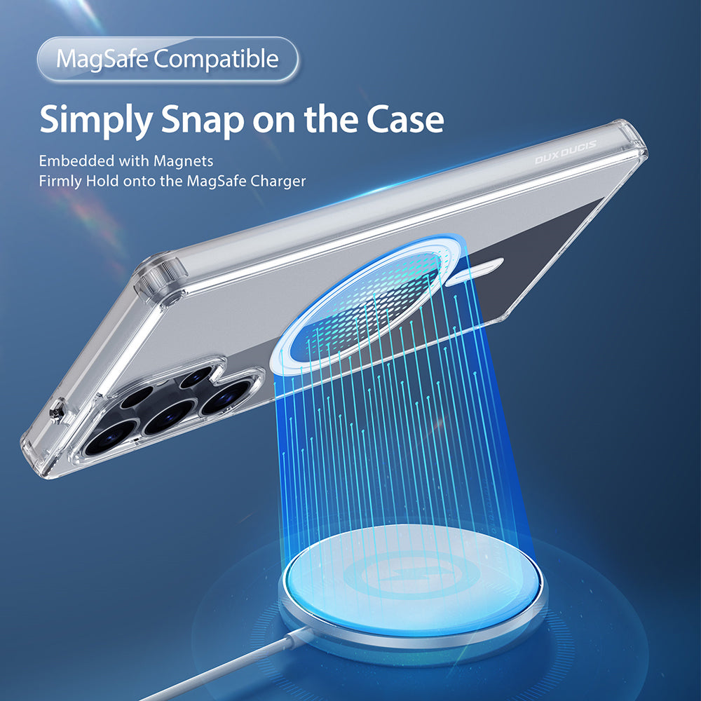 Funda MagSafe para Samsung Galaxy S25 Ultra S938, DUX DUCIS, Clara, Transparente