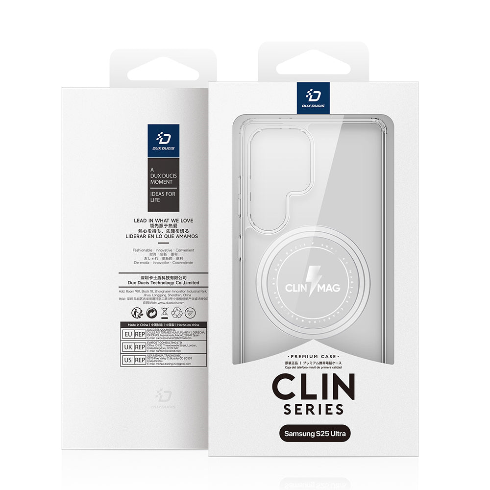 Funda MagSafe para Samsung Galaxy S25 Ultra S938, DUX DUCIS, Clara, Transparente