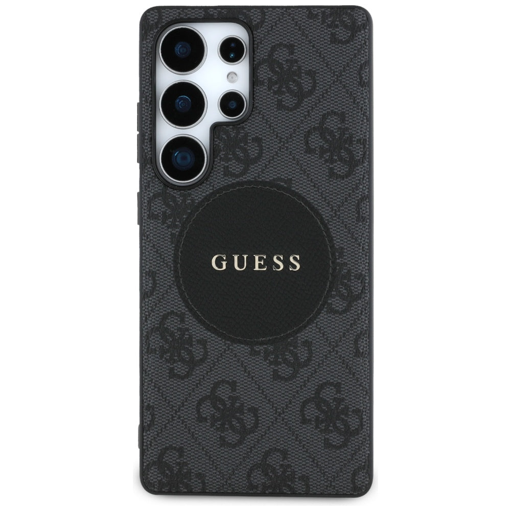 Funda MagSafe para Samsung Galaxy S25 Ultra S938, Guess, 4G Circle Classic Logo, Negra