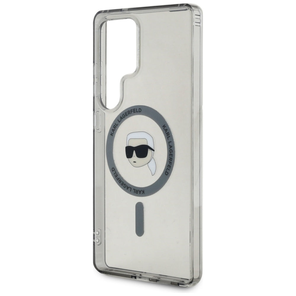 Funda MagSafe para Samsung Galaxy S25 Ultra S938, Karl Lagerfeld, IML Karl's Head, Negra