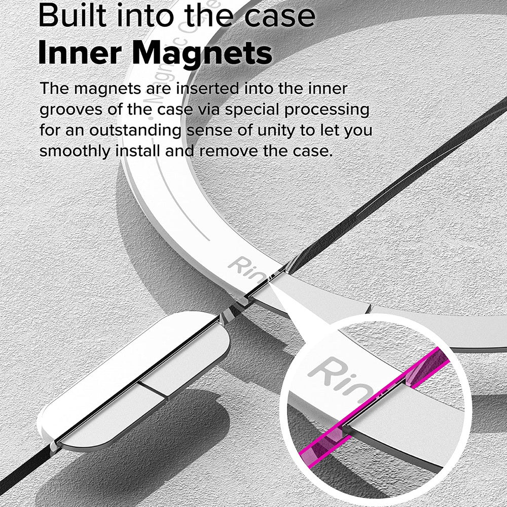 Funda MagSafe para Samsung Galaxy S25 Ultra S938, Ringke, Fusion, Transparente Mate