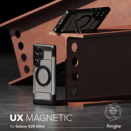Funda MagSafe para Samsung Galaxy S25 Ultra S938, Ringke, UX, Transparente