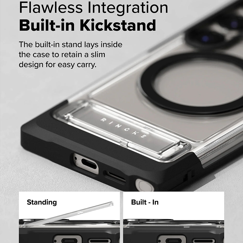 Funda MagSafe para Samsung Galaxy S25 Ultra S938, Ringke, UX, Transparente