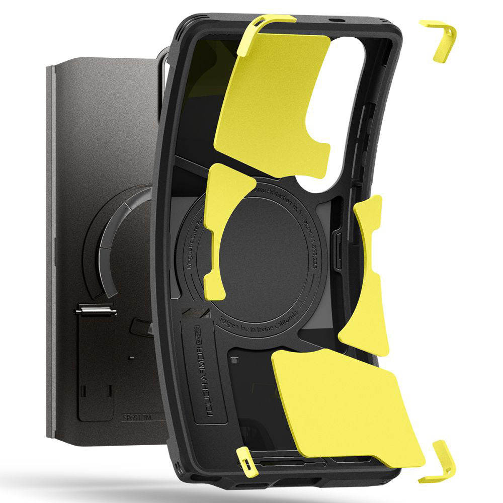 Funda MagSafe para Samsung Galaxy S25 Ultra S938, Spigen, Tough Armor, Gris ACS08965