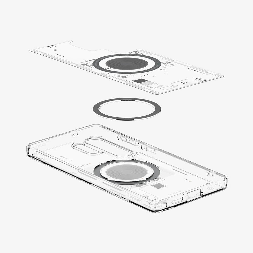 Funda MagSafe para Samsung Galaxy S25 Ultra S938, Spigen, Ultra Hybrid Neo One, Transparente