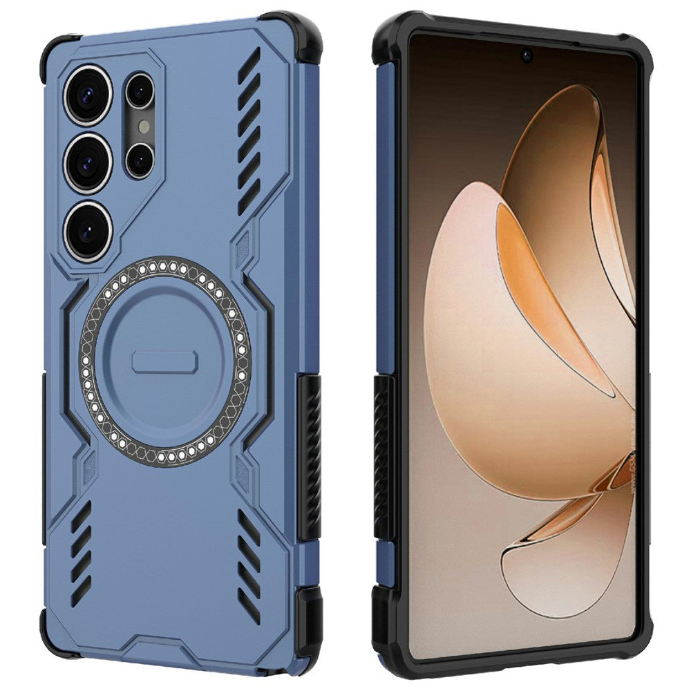 Funda MagSafe para Samsung Galaxy S25 Ultra S938, Techsuit, ArmorMag, Azul