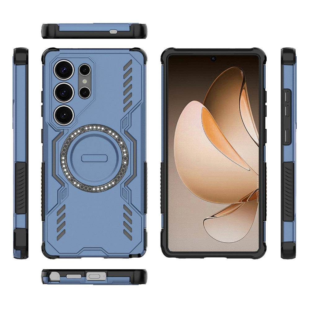 Funda MagSafe para Samsung Galaxy S25 Ultra S938, Techsuit, ArmorMag, Azul