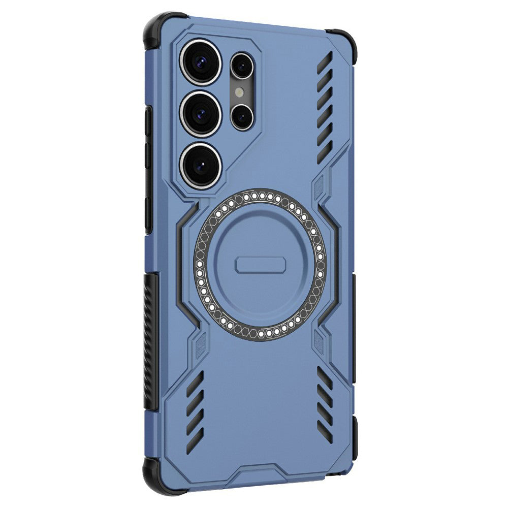 Funda MagSafe para Samsung Galaxy S25 Ultra S938, Techsuit, ArmorMag, Azul
