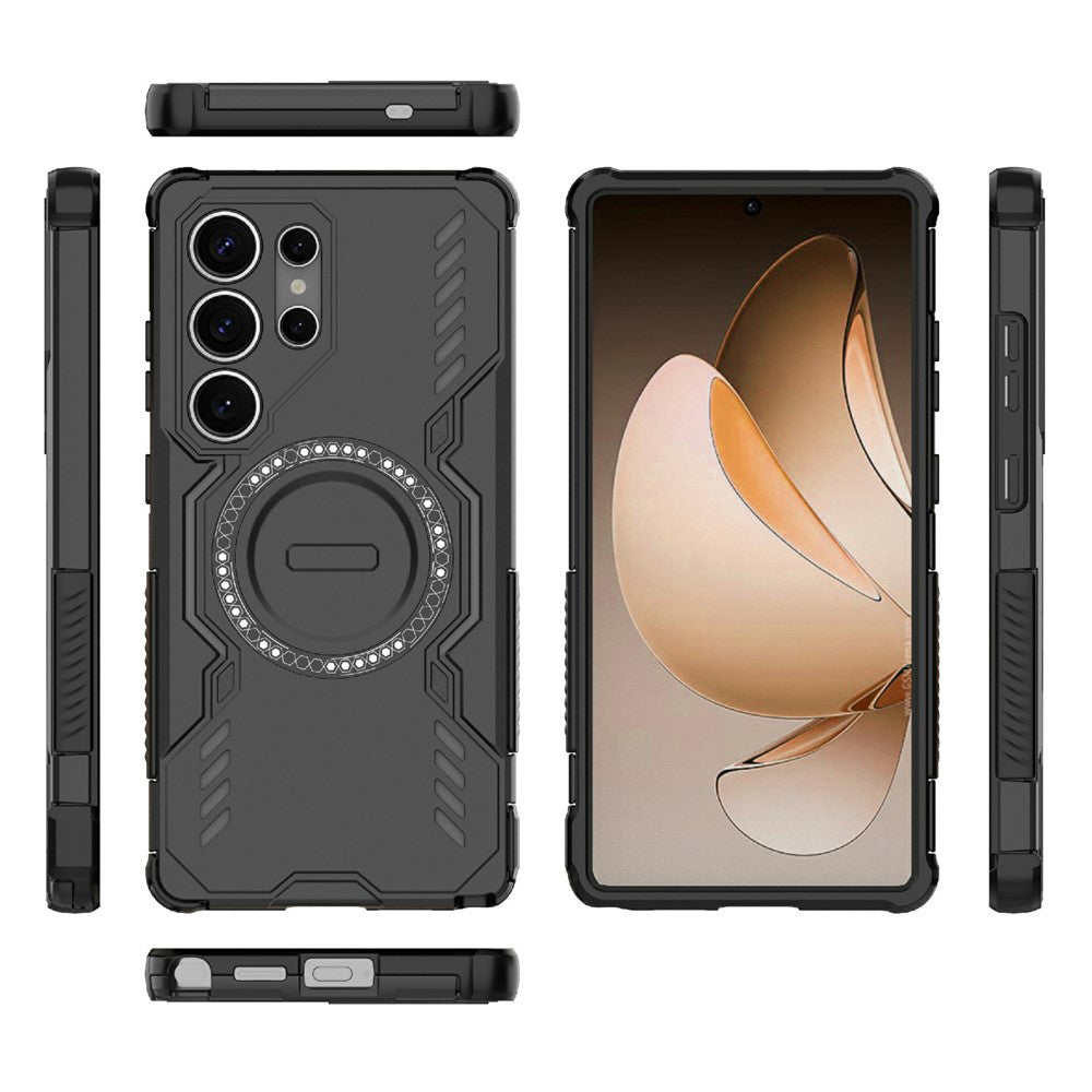 Funda MagSafe para Samsung Galaxy S25 Ultra S938, Techsuit, ArmorMag, Negra