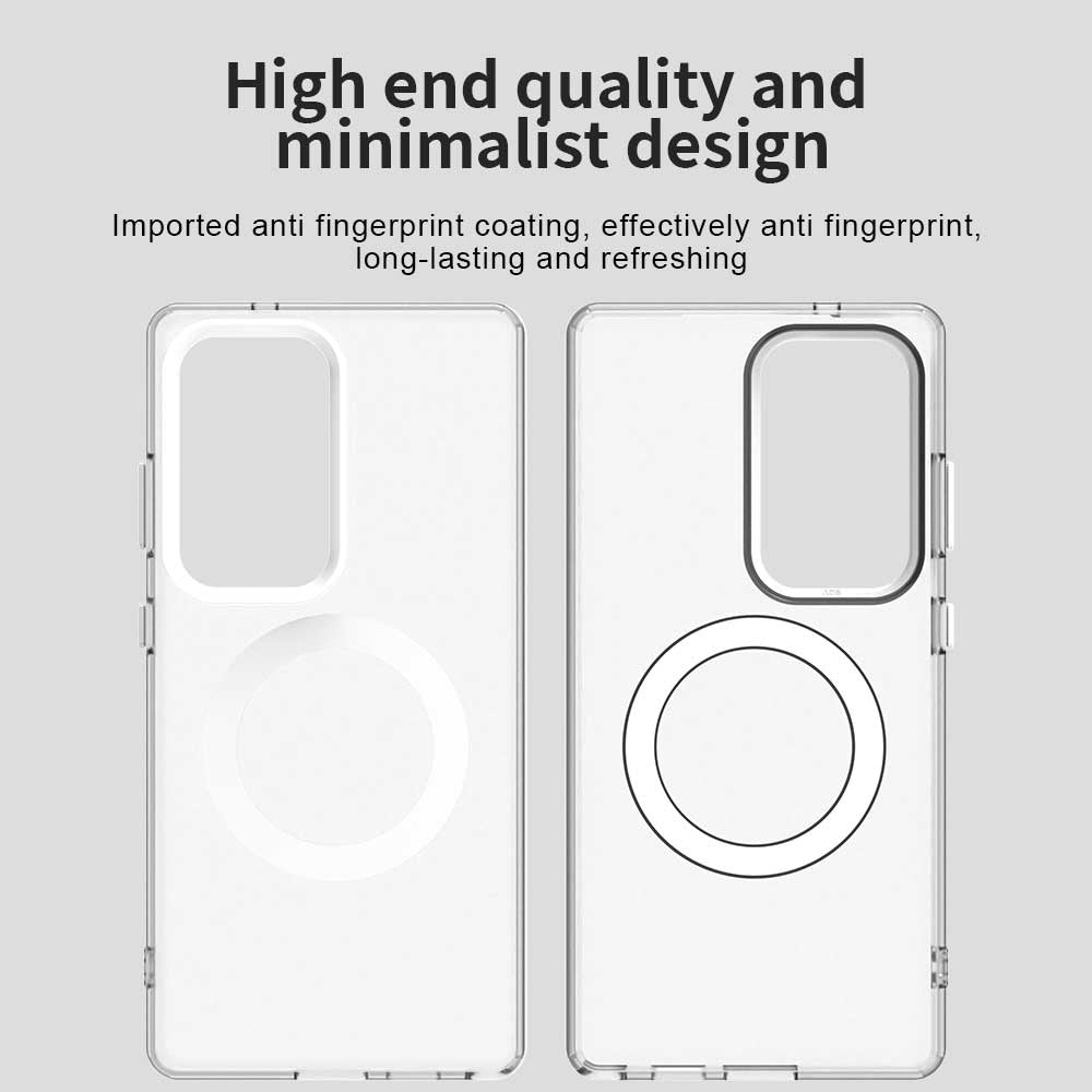 Funda MagSafe para Samsung Galaxy S25 Ultra S938, Techsuit, CandyCase, Blanca