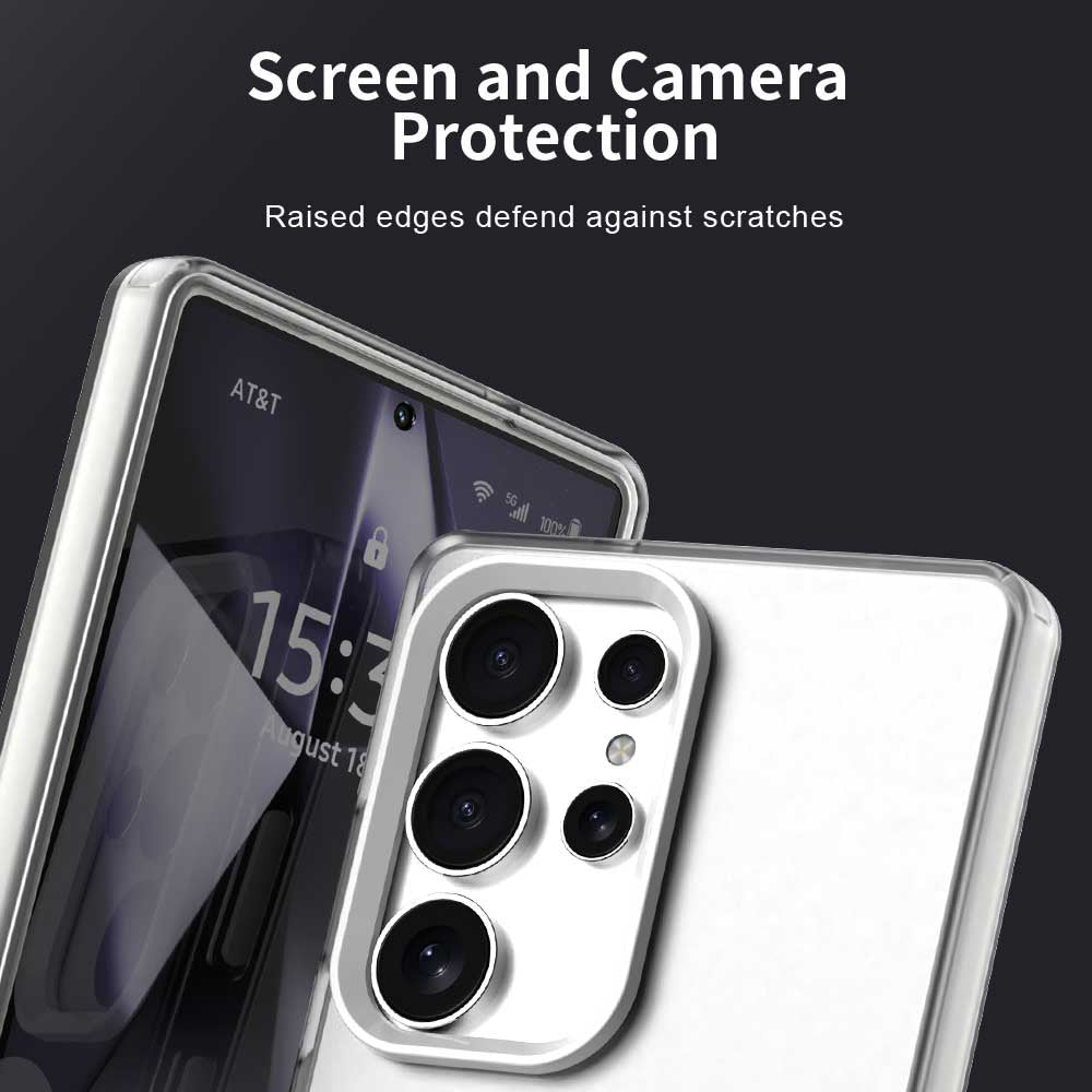 Funda MagSafe para Samsung Galaxy S25 Ultra S938, Techsuit, CandyCase, Blanca
