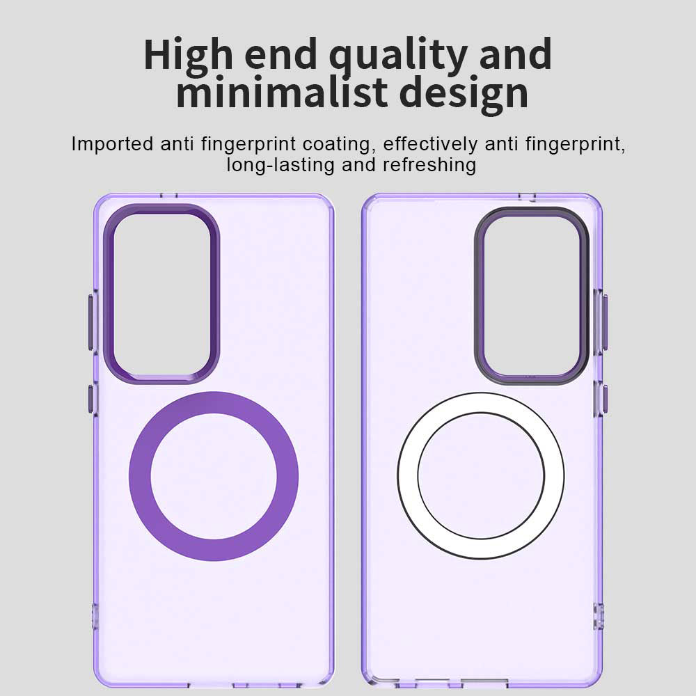 Funda MagSafe para Samsung Galaxy S25 Ultra S938, Techsuit, CandyCase, Morado