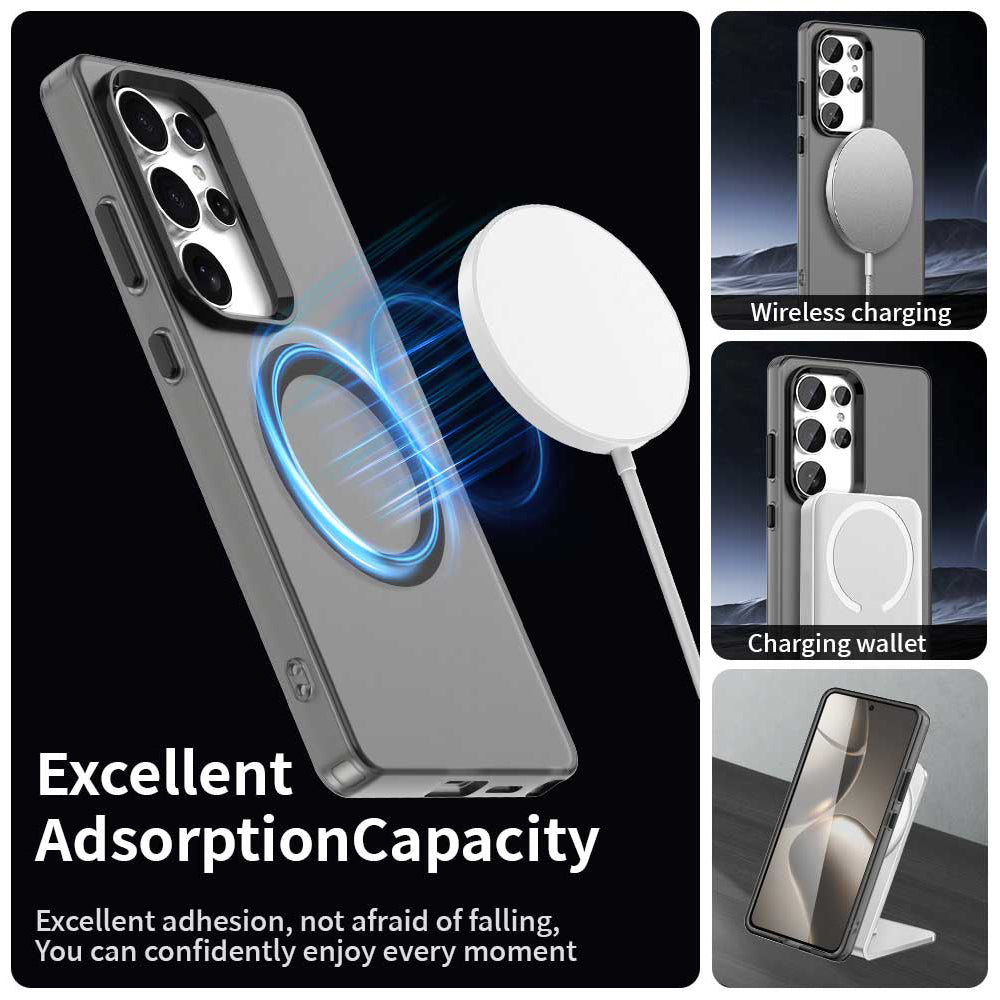 Funda MagSafe para Samsung Galaxy S25 Ultra S938, Techsuit, CandyCase, Negra