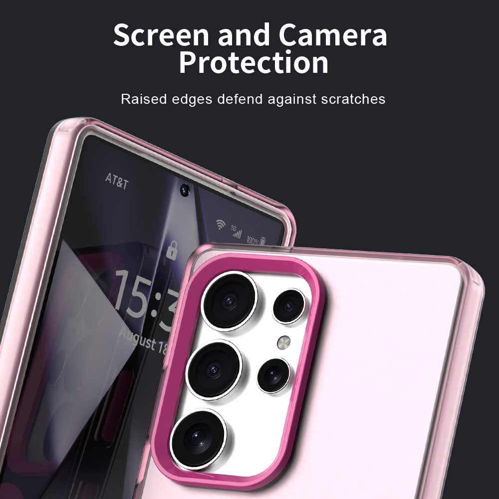 Funda MagSafe para Samsung Galaxy S25 Ultra S938, Techsuit, CandyCase, Rosa