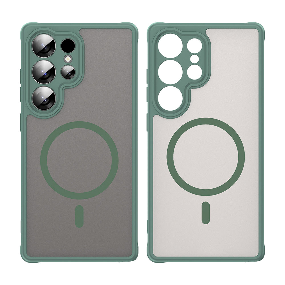 Funda MagSafe para Samsung Galaxy S25 Ultra S938, Techsuit, HaloFrost II, Verde