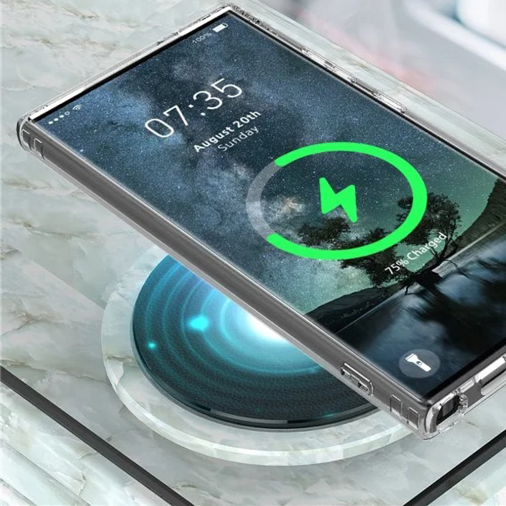 Funda MagSafe para Samsung Galaxy S25 Ultra S938, Techsuit, Pro, Transparente