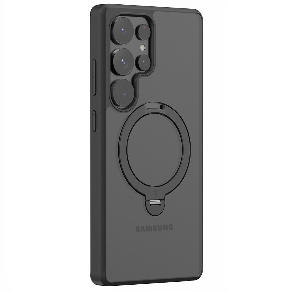 Funda MagSafe para Samsung Galaxy S25 Ultra S938, Torras, Ostand Spin, Negra
