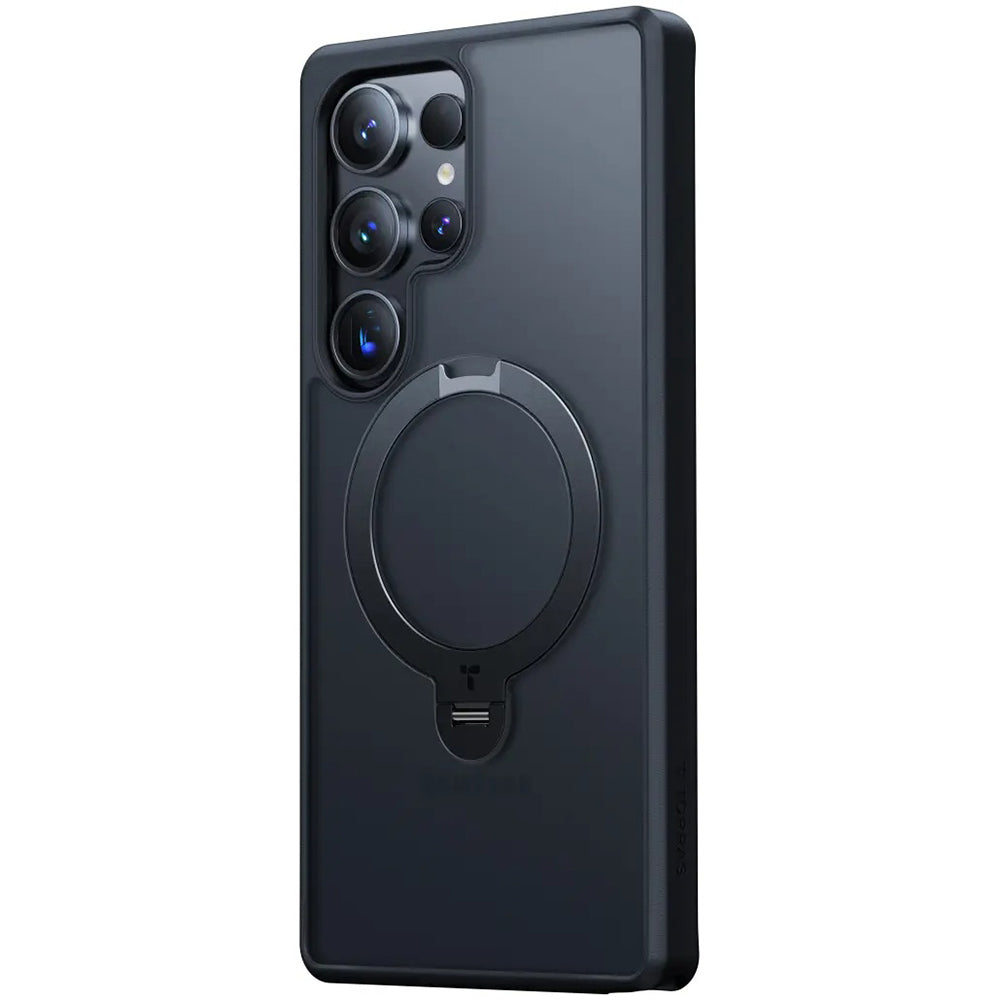 Funda MagSafe para Samsung Galaxy S25 Ultra S938, Torras, Ostand Spin, Negra