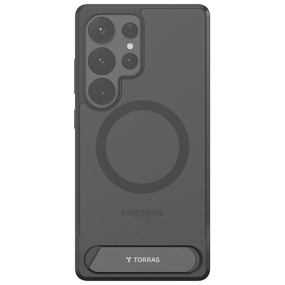 Funda MagSafe para Samsung Galaxy S25 Ultra S938, Torras, Pstand, Negra