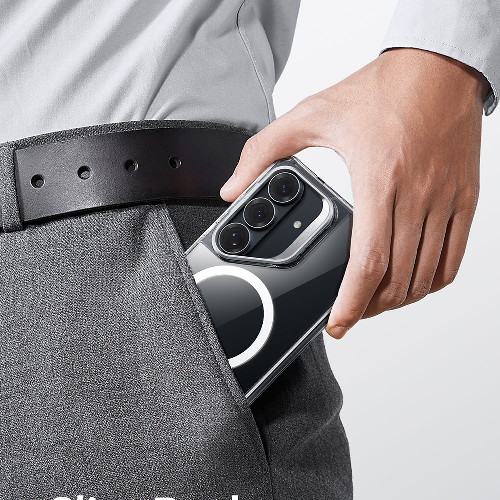 Funda MagSafe para Samsung Galaxy S26 S942, ESR, Classic Hybrid Kickstand, Transparente