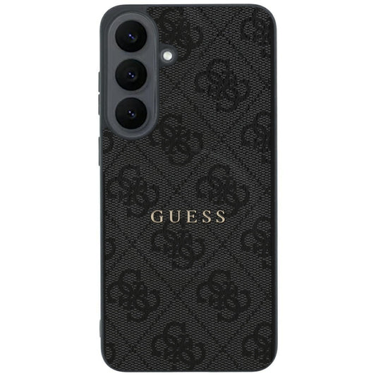 Funda MagSafe para Samsung Galaxy S26 FE S741, Guess, 4G Embossed Ring Classic Logo, negra