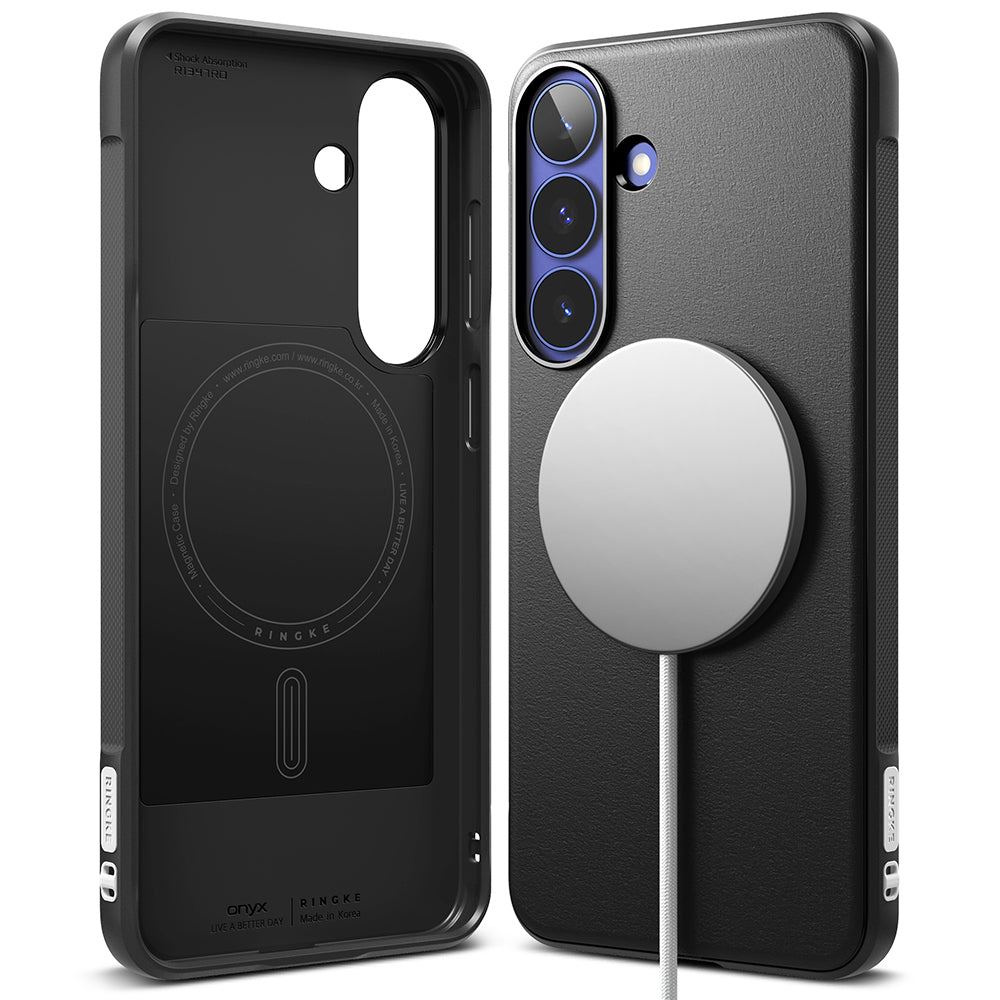 Funda MagSafe para Samsung Galaxy S26 FE S741, Ringke, Onyx, Negra