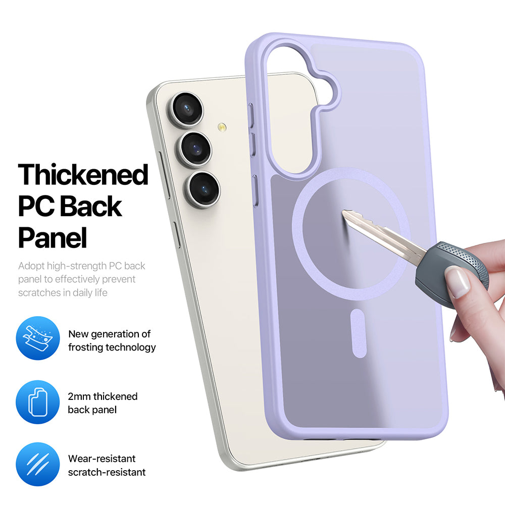 Funda MagSafe para Samsung Galaxy S26 FE S741 / S25 FE, DUX DUCIS, Yind, Morado Claro