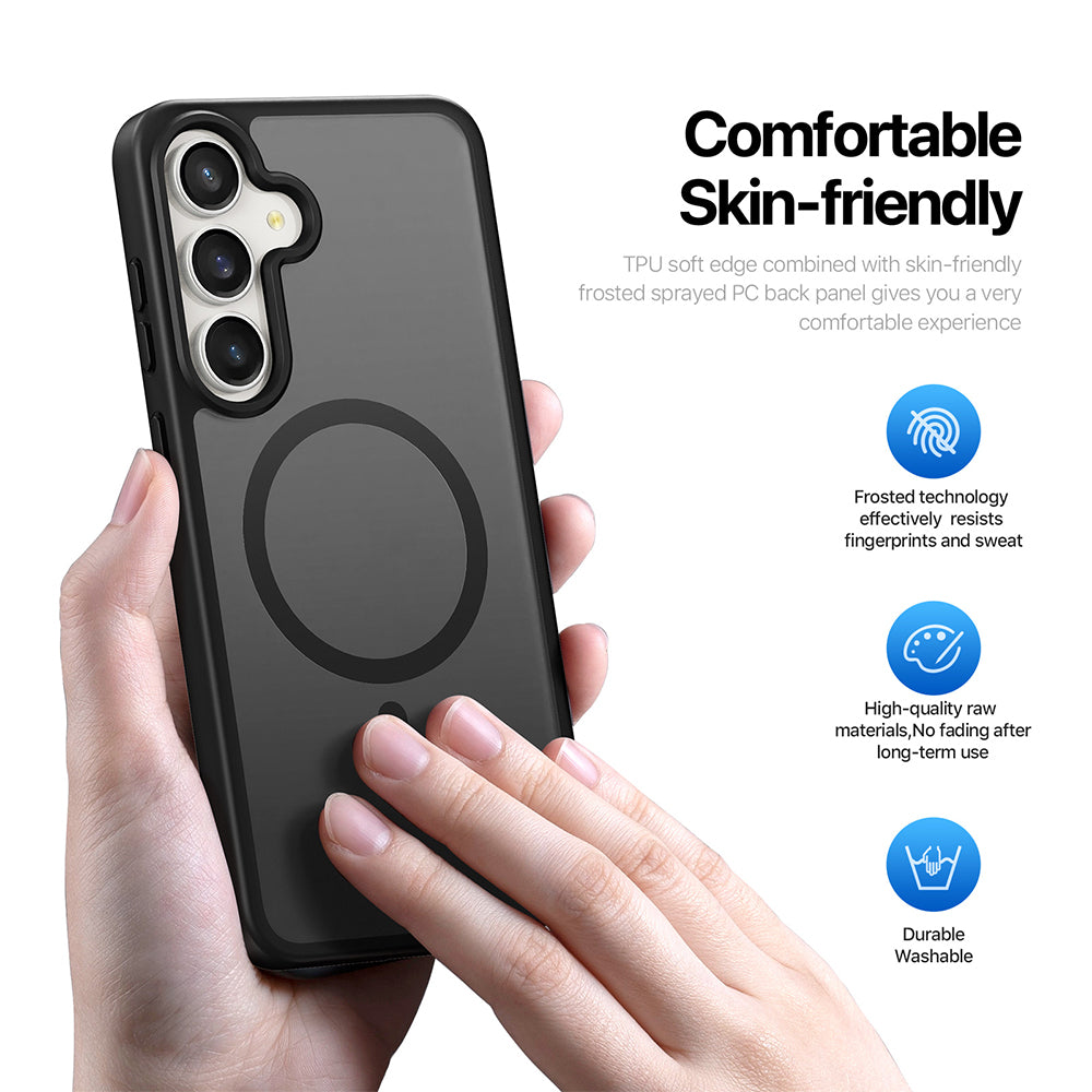 Funda MagSafe para Samsung Galaxy S26 FE S741 / S25 FE, DUX DUCIS, Yind, Negra