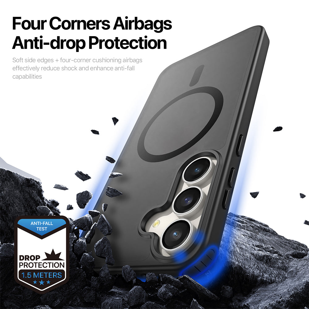 Funda MagSafe para Samsung Galaxy S26 FE S741 / S25 FE, DUX DUCIS, Yind, Negra