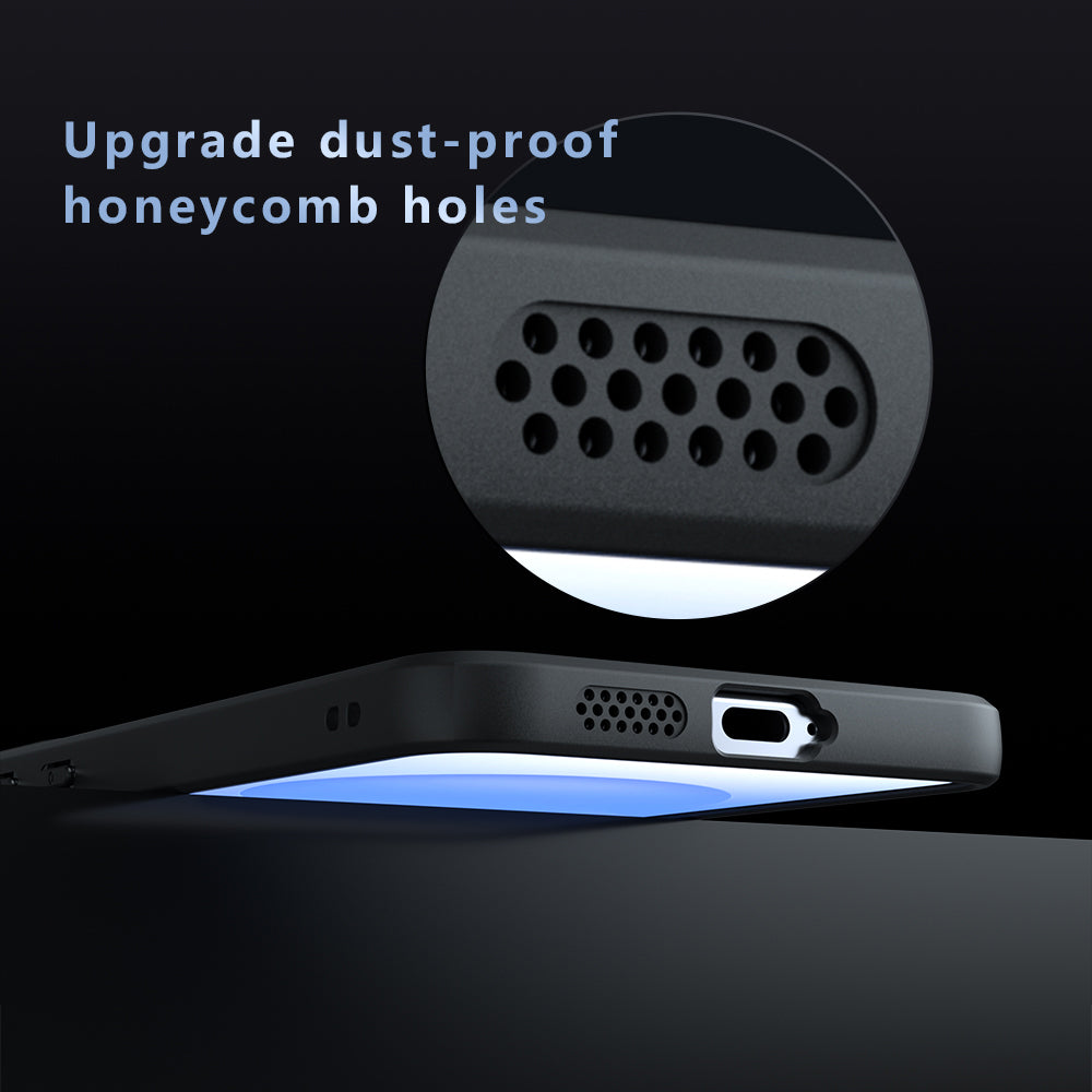 Funda MagSafe para Samsung Galaxy S26 FE S741, Techsuit, PureFrost, Negra Satinada