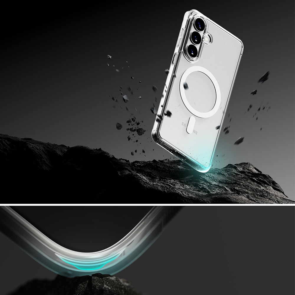 Funda MagSafe para Samsung Galaxy S26 Plus S947, Ringke, Fusion, Transparente