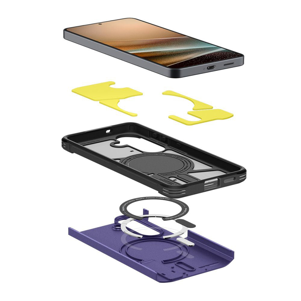 Funda MagSafe para Samsung Galaxy S26 Plus S947, Spigen, Tough Armor, Morado ACS11215