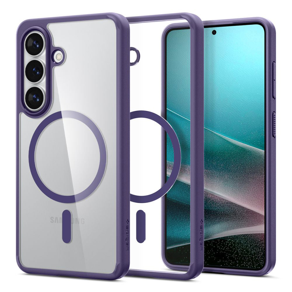 Funda MagSafe para Samsung Galaxy S26 Plus S947, Spigen, Ultra Hybrid, Morado Oscuro ACS11214
