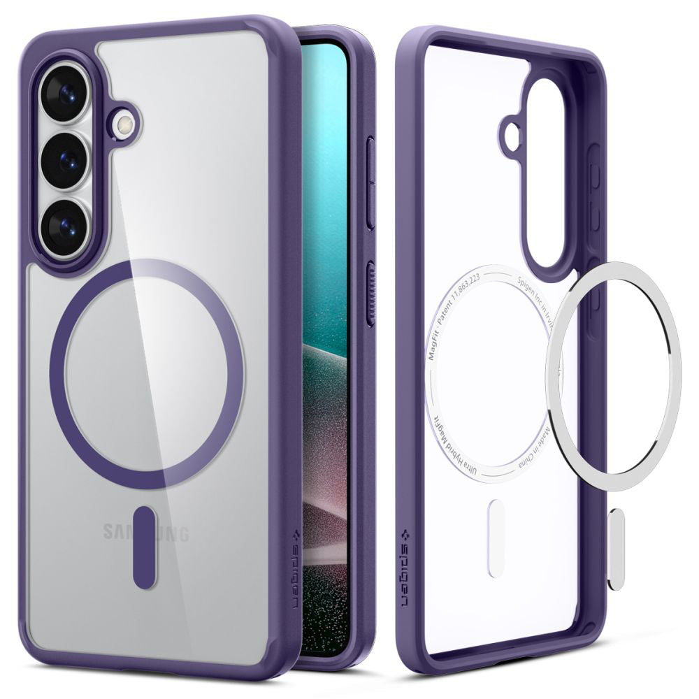 Funda MagSafe para Samsung Galaxy S26 Plus S947, Spigen, Ultra Hybrid, Morado Oscuro ACS11214
