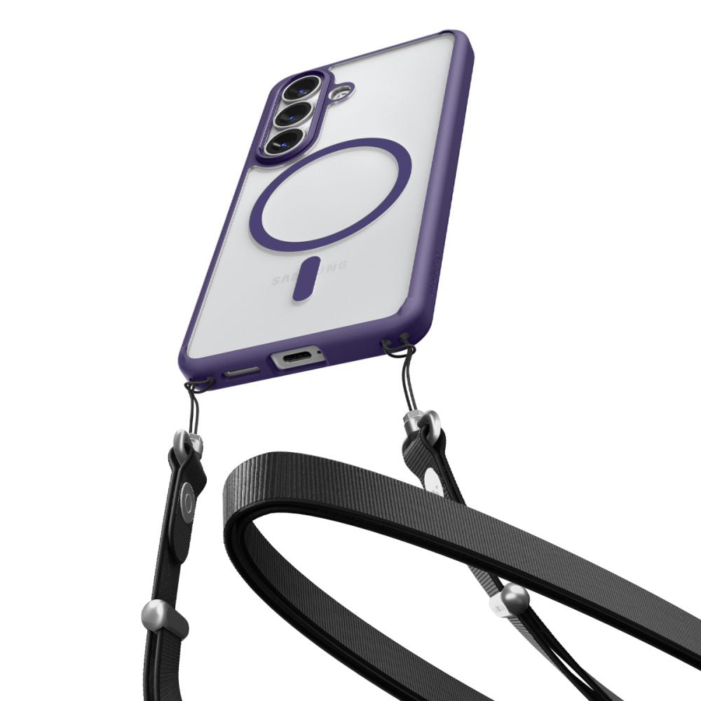 Funda MagSafe para Samsung Galaxy S26 Plus S947, Spigen, Ultra Hybrid, Morado Oscuro ACS11214