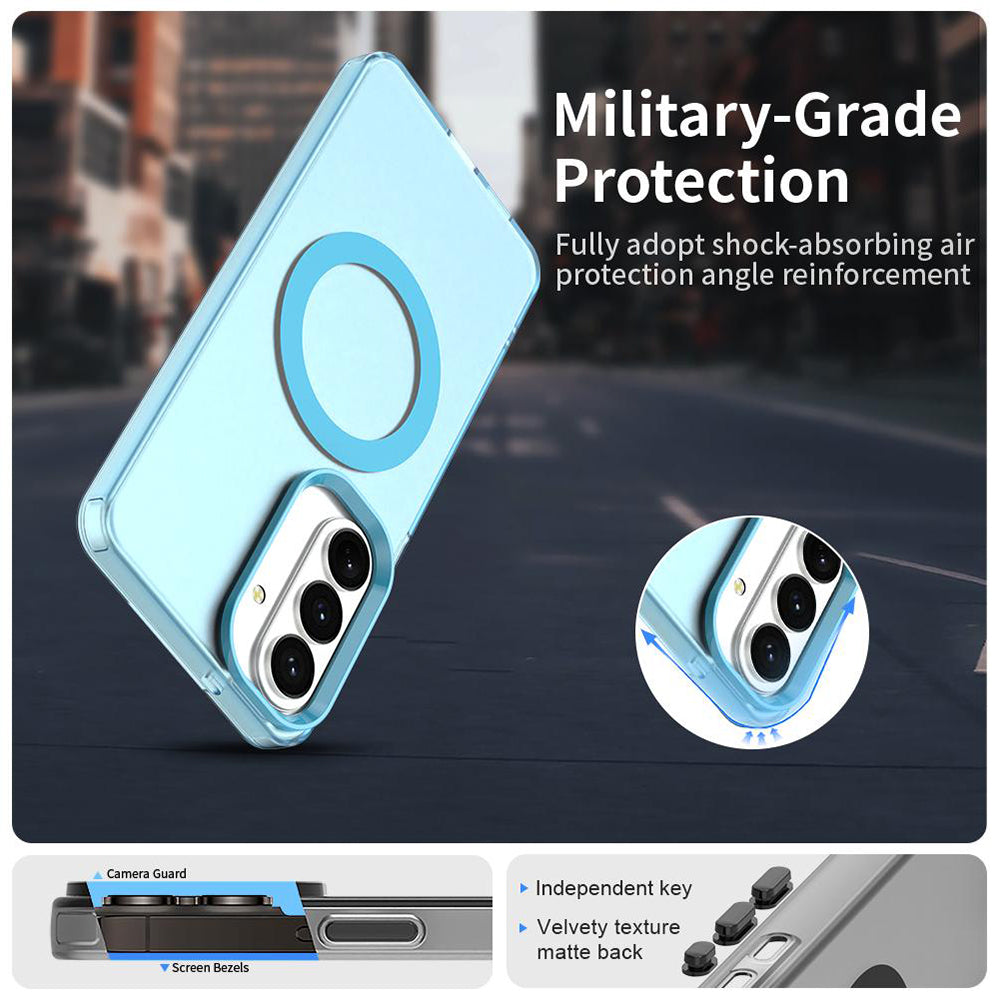 Funda MagSafe para Samsung Galaxy S26 Plus, Techsuit, CandyCase, Azul