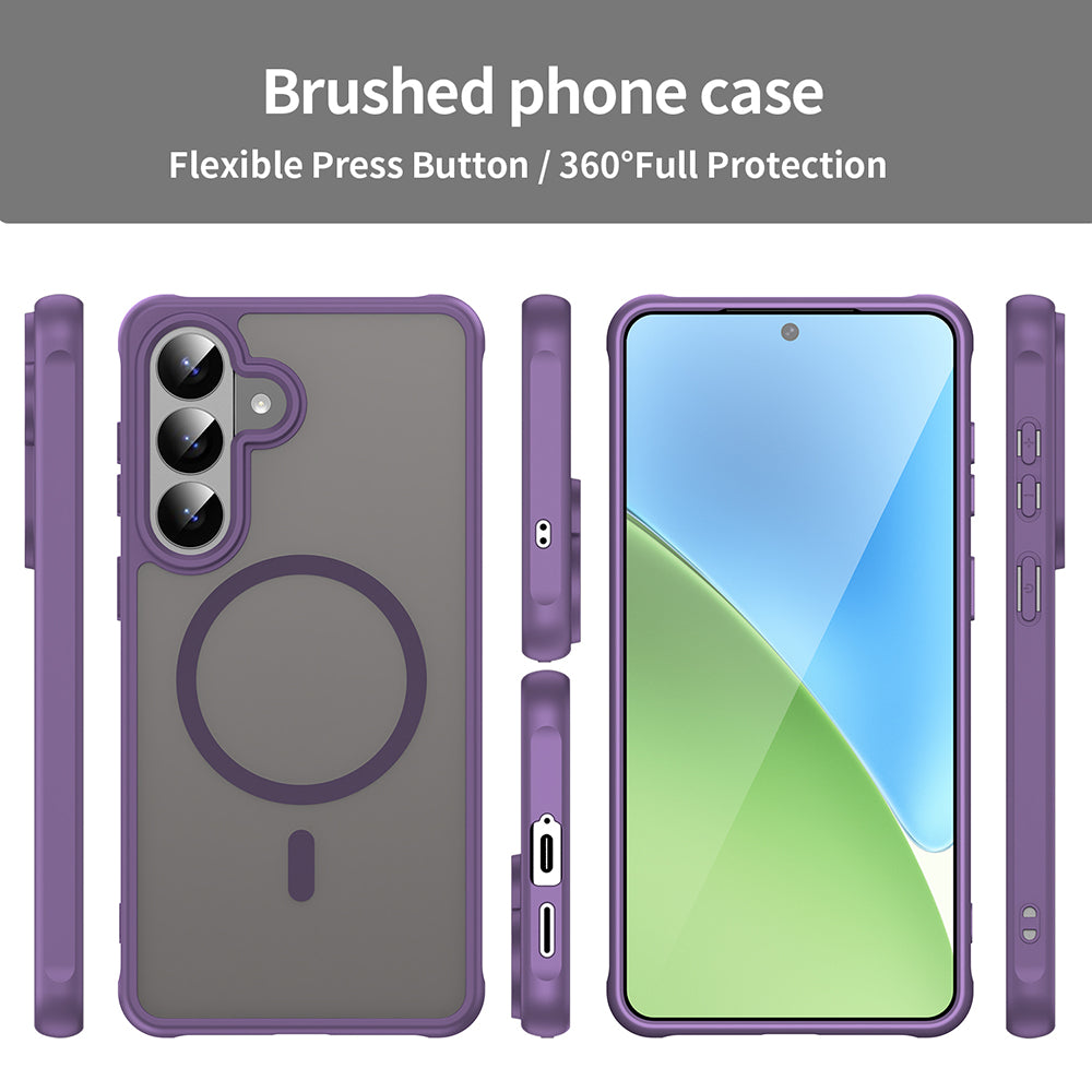 Funda MagSafe para Samsung Galaxy S26 Plus S947, Techsuit, HaloFrost II, Morado