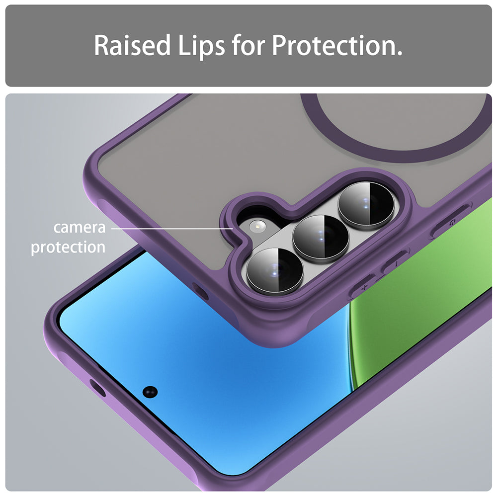 Funda MagSafe para Samsung Galaxy S26 Plus S947, Techsuit, HaloFrost II, Morado