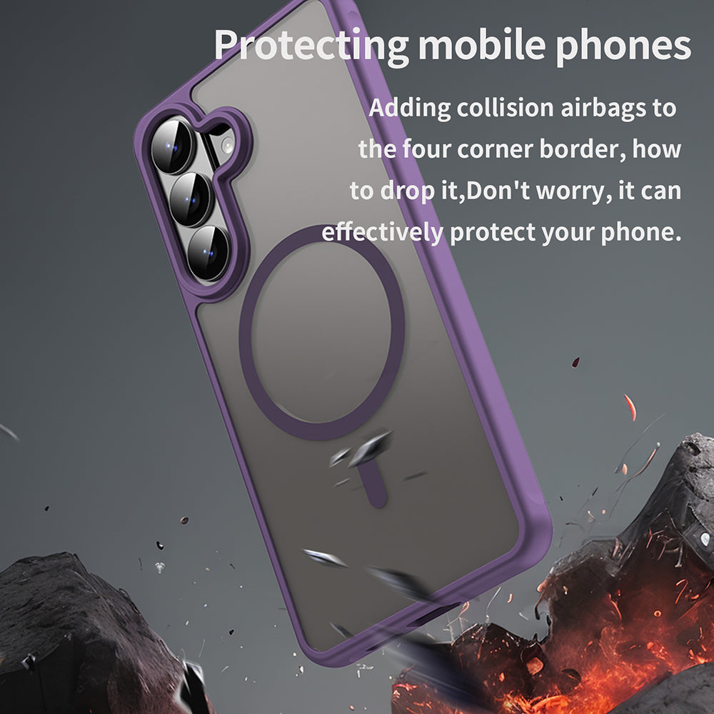 Funda MagSafe para Samsung Galaxy S26 Plus S947, Techsuit, HaloFrost II, Morado