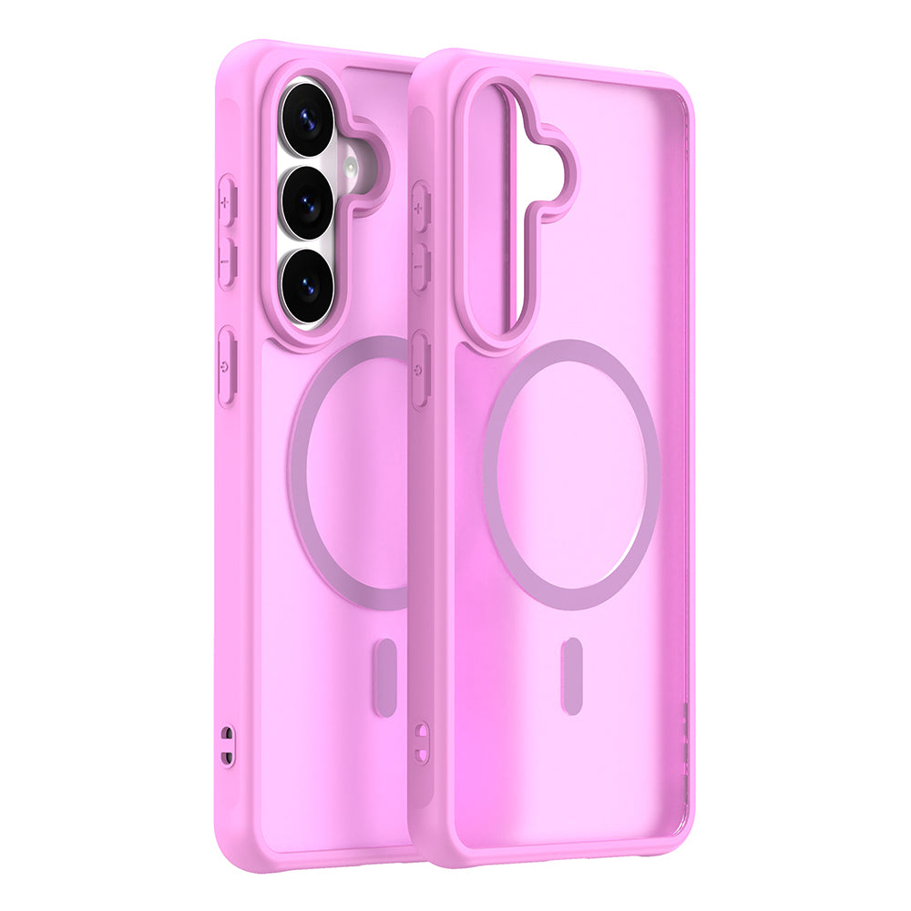 Funda MagSafe para Samsung Galaxy S26 Plus S947, Techsuit, HaloFrost II, Rosa