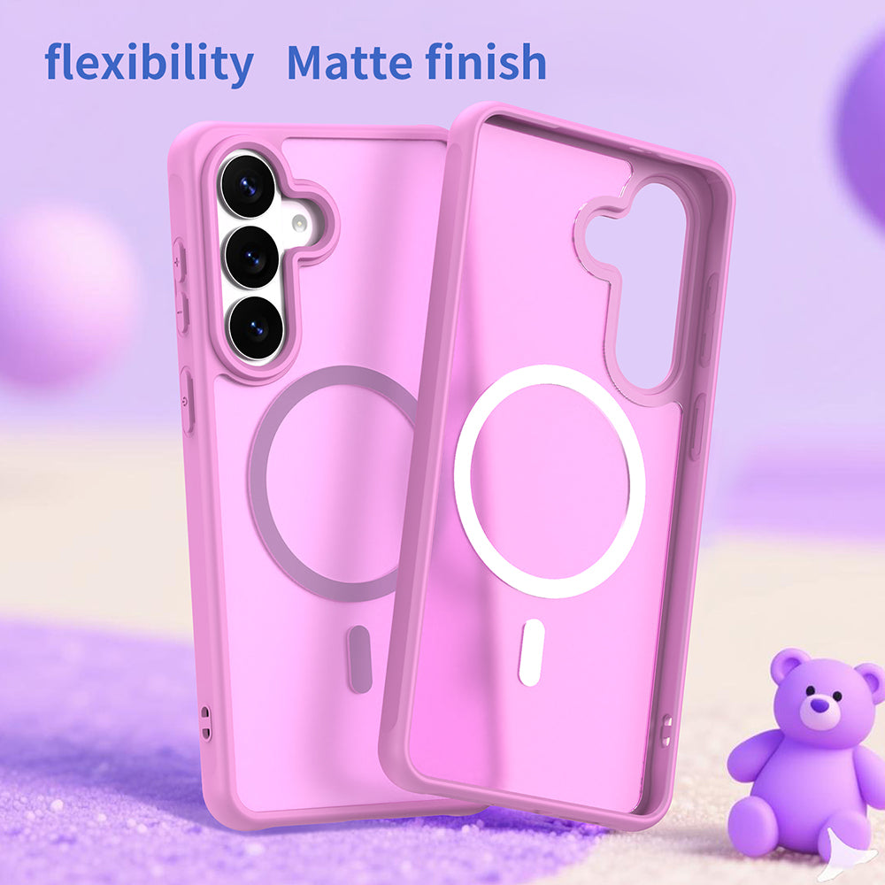 Funda MagSafe para Samsung Galaxy S26 Plus S947, Techsuit, HaloFrost II, Rosa