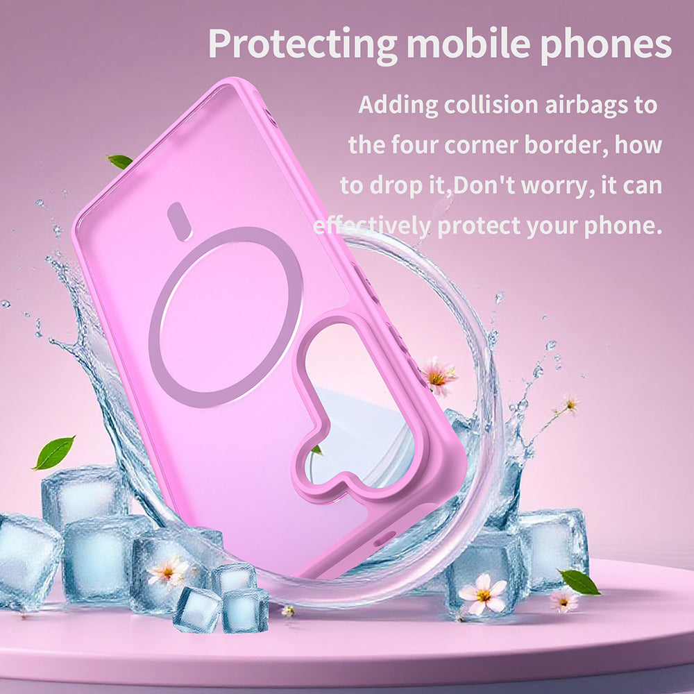 Funda MagSafe para Samsung Galaxy S26 Plus S947, Techsuit, HaloFrost II, Rosa